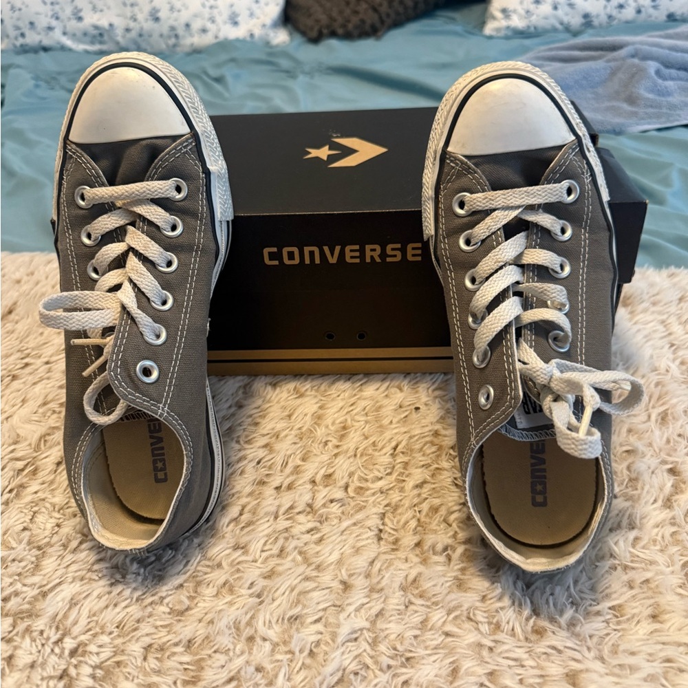 Converse Charcoal Low-Top Sneakers